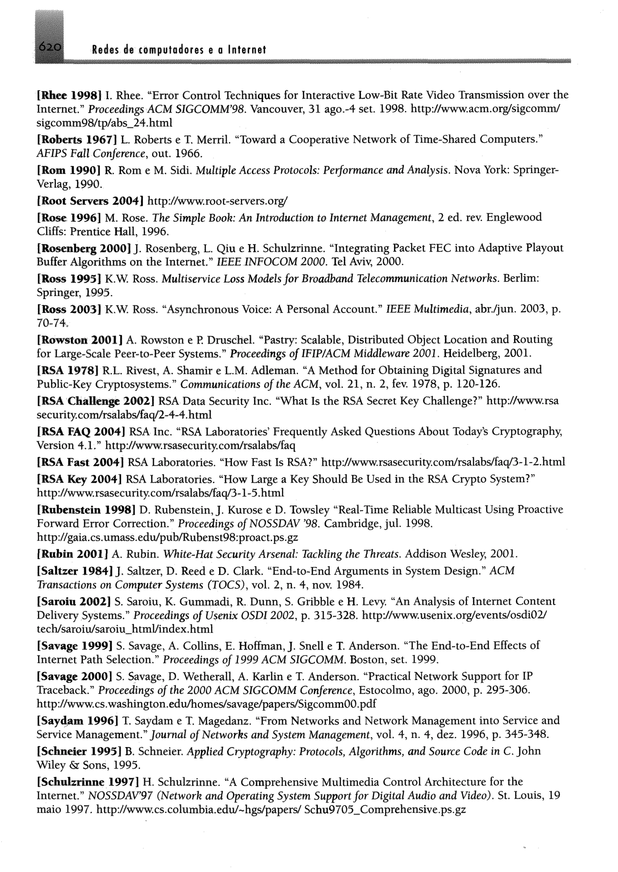 Redes de computadores e a internet