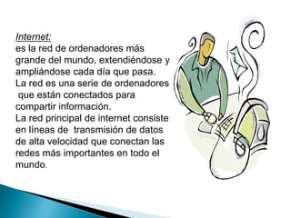Modem permite al ordenador intercambiar información a través de líneas telefónicas. Traduce la información del ordenador.Las principales aplicaciones de los módems son las siguientes:Conectarse a Internet:permite conectarse a internet y a servicios telemáticos como América Online y Compu-serve, accediendo a una gran cantidad de información e identificar a miles de personas con intereses similares.