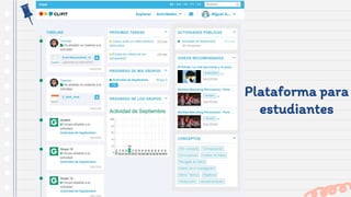 Plataforma para
estudiantes
 