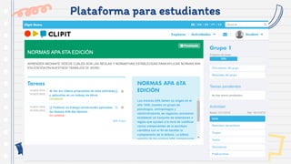Plataforma para estudiantes
 