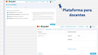 Plataforma para
docentes
 