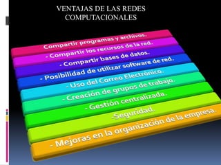 VENTAJAS DE LAS REDES
  COMPUTACIONALES
 