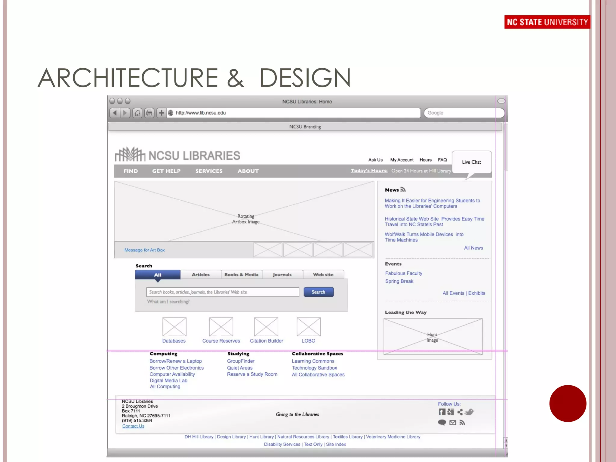 ARCHITECTURE &  DESIGN 