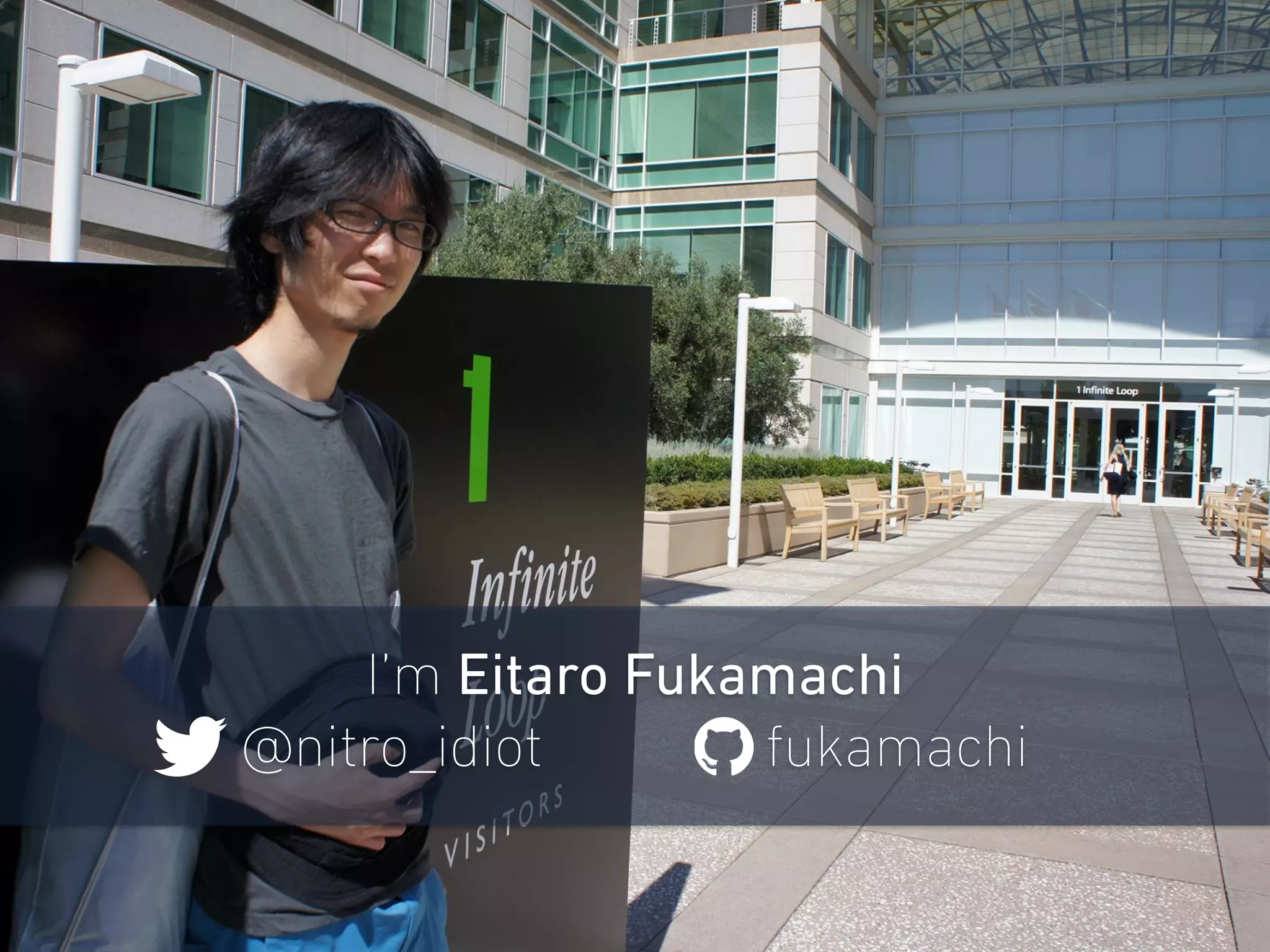 I’m Eitaro Fukamachi 
@nitro_idiot fukamachi 
 