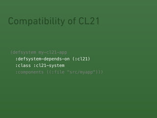 Redesigning Common Lisp