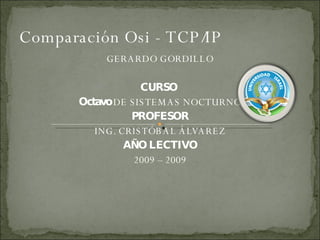 Comparación Osi - TCP/IP  ,[object Object],[object Object],[object Object],[object Object],[object Object],[object Object],[object Object]