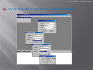 Conectarse al AP empleando la utilería instalada 