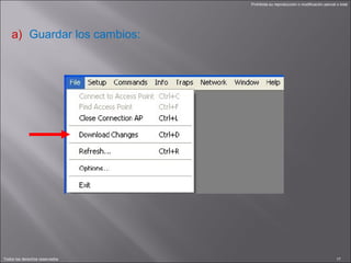 Guardar los cambios: 