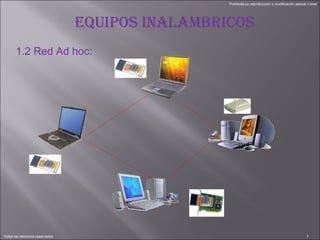 EQUIPOS INALAMBRICOS 1.2 Red Ad hoc: 