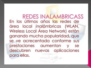 Redes inalambricass
