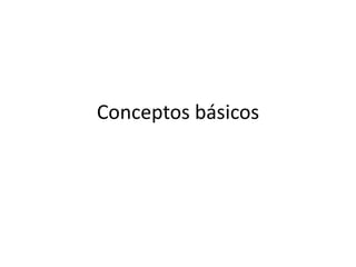 Conceptos básicos
 