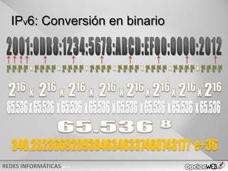 v0621
IPv6: Conversión en binario
 