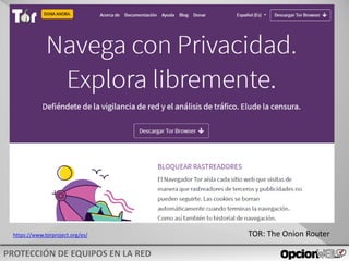 v0621
https://www.torproject.org/es/ TOR: The Onion Router
 