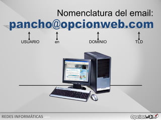 v0621
USUARIO en DOMINIO TLD
Nomenclatura del email:
 