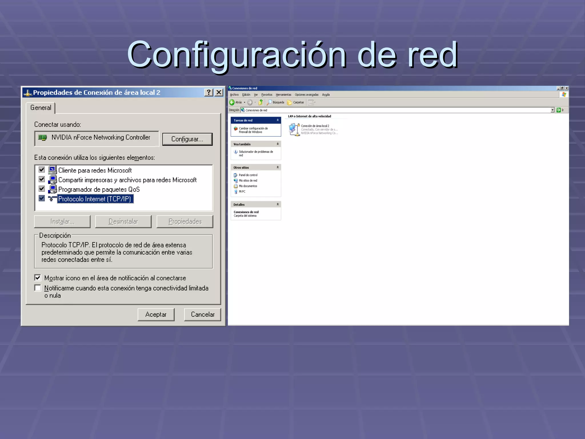 Configuración de red 