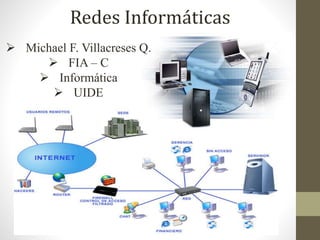 Redes Informáticas
 Michael F. Villacreses Q.
 FIA – C
 Informática
 UIDE
 