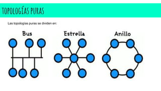 topologías puras
Las topologías puras se dividen en:
 