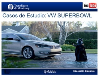 @Mcielak
Casos de Estudio: VW SUPERBOWL
http://youtu.be/1n6hf3adNqk
 