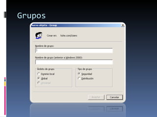 Grupos
 