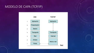 MODELO DE CAPA (TCP/IP) 
 
