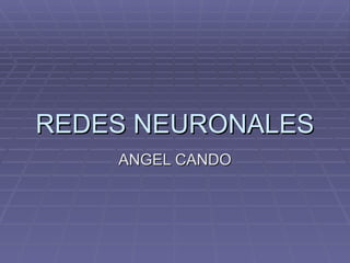 REDES NEURONALES ANGEL CANDO 