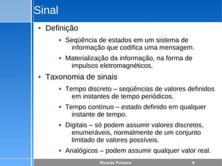 Redes Parte 2 - Ondas, Informação e Sinal