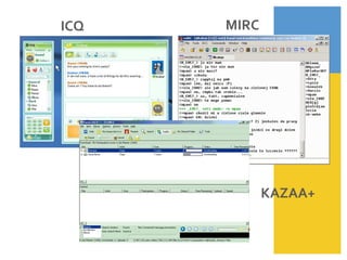 ICQ	
     MIRC	
  




                 KAZAA+	
  
 