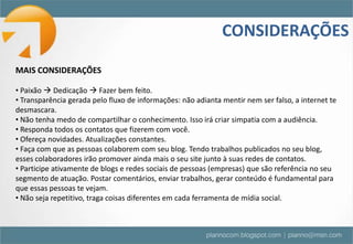 Seleção de mídias sociais