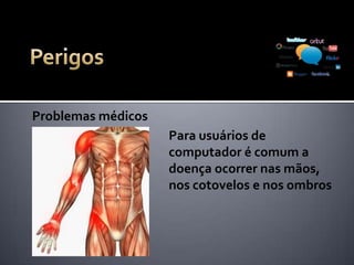 Lembre que grandes empregadores estão
vasculhando a rede em busca de talentos. Jamais
lhe darão a vaga em função de seus erros de
português
Exaltação da burrice
O uso do cachimbo entorta a boca, ou seja, de
tanto escrever errado você acaba acostumado.
Evite gírias e abreviações aonde puder
 