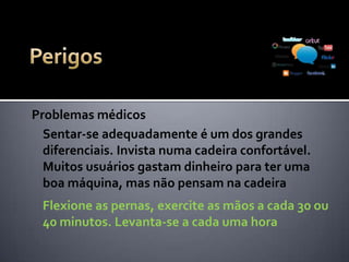 Pornografia virtual
O problema da pornografia
na web é que tudo está à
distância de um clique. O
compartilhamento de
mensagens e fotos entre
amigos é um rastilho de
pólvora
 