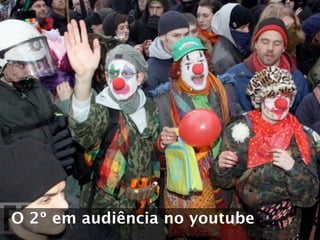 O 2º em audiência no youtube
 