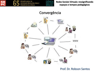 Redes Sociais Virtuais: ressignificando
espaços e tempos pedagógicos
Prof. Dr. Robson Santos
Convergência
 