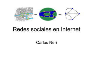 Redes sociales en Internet Carlos Neri 