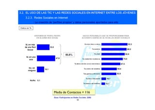 Media de Contactos = 116
 