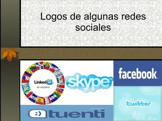 Logos de algunas redes sociales 
