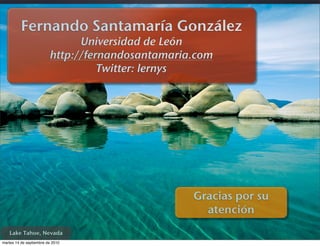 Fernando Santamaría González
                               Universidad de León
                         http://fernandosa...