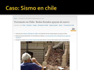 Caso: Sismo en chile