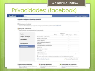 A.P. NOVILLO, LORENA


Privacidades: (facebook)
 