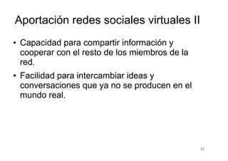 Redes sociales virtuales