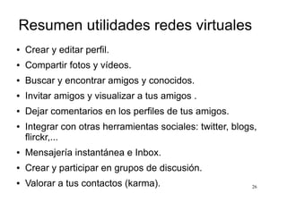 Redes sociales virtuales