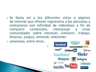 Redes sociales Slide 2