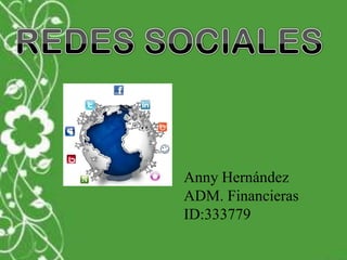Anny Hernández
ADM. Financieras
ID:333779
 