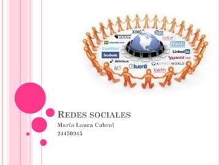 REDES SOCIALES
María Laura Cabral
24450945
 
