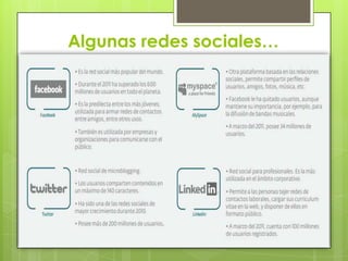 Algunas redes sociales…

 