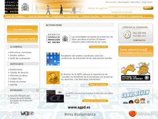 www.agpd.es 
#rrss #salamanca 
 