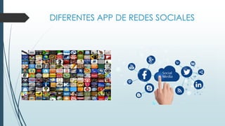 DIFERENTES APP DE REDES SOCIALES
 