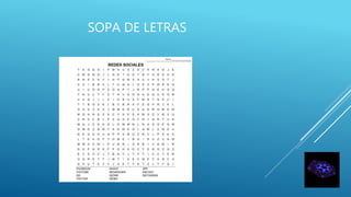 SOPA DE LETRAS
 
