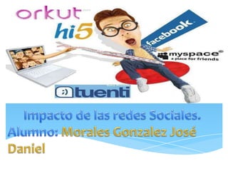 Impacto de las redes Sociales.   Alumno: Morales Gonzalez José Daniel 