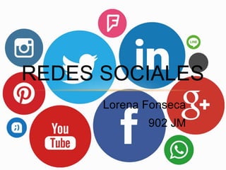 Lorena Fonseca
902 JM
REDES SOCIALES
 