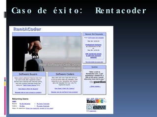 Caso de éxito:  Rentacoder 